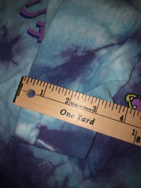 Nickelodeon Rugrats Reptar Retro 90s Tie Dye Long Sleeve Shirt Large Pullover - Picture 3 of 7